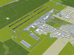 Casablanca Mohammed V Airport 12km Modèle 3D