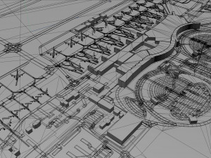 Casablanca Mohammed V Airport 12km Modèle 3D