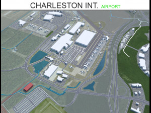 Charleston international Airport 12km 3D Model