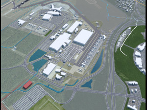 Charleston international Airport 12km 3D Model