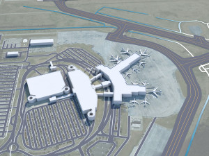 Charleston international Airport 12km 3D Model