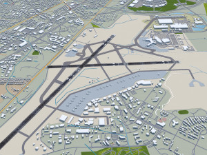 Charleston international Airport 12km 3D Model