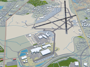 Charleston international Airport 12km 3D Model