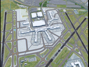 Charlotte Douglas Airport 10km 3D 모델