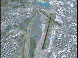 Chattanooga Airport 10km 3D Модель