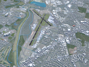 Chattanooga Airport 10km 3D Модель