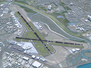 Chattanooga Airport 10km 3D Модель