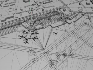 Chattanooga Airport 10km 3D Модель