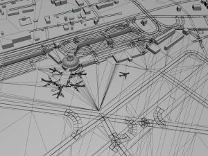 Chattanooga Airport 10km 3D Model