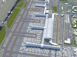 Chengdu Shuangliu International Airport 15km Modelo 3D