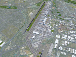 Chengdu Shuangliu International Airport 15km Modelo 3D