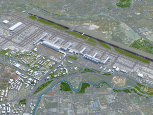 Chengdu Shuangliu International Airport 15km Modelo 3D