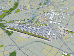 Chengdu Shuangliu International Airport 15km Modelo 3D