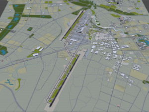 Chengdu Shuangliu International Airport 15km Modelo 3D