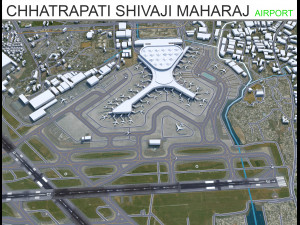 Chhatrapati Shivaji Maharaj Airport 10km Model 3D