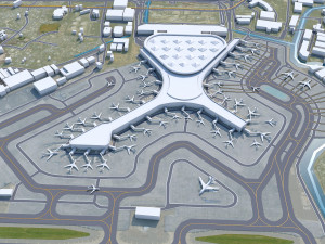 Chhatrapati Shivaji Maharaj Airport 10km 3D मॉडल