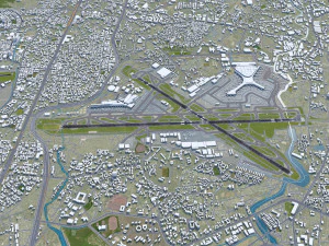 Chhatrapati Shivaji Maharaj Airport 10km 3D Model