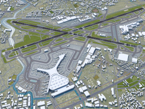 Chhatrapati Shivaji Maharaj Airport 10km 3D मॉडल