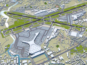 Chhatrapati Shivaji Maharaj Airport 10km 3D Model