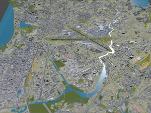 Chhatrapati Shivaji Maharaj Airport 10km 3D Model