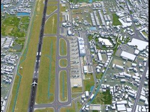 Chiang Mai International Airport 10km 3D 모델