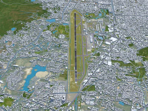 チェンマイ国際空港 10km 3Dモデル