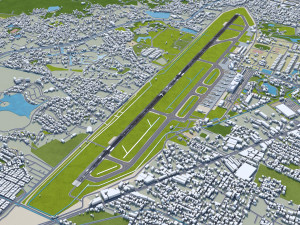 Chiang Mai International Airport 10km 3D 모델