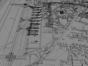Chiang Mai International Airport 10km 3D 모델