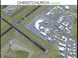 Christchurch Airport 10km 3D Model