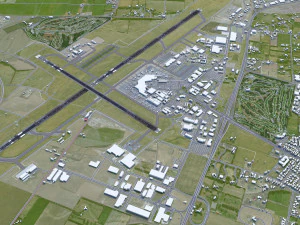 Christchurch Airport 10km 3D Model