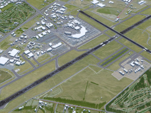 Christchurch Airport 10km 3D मॉडल