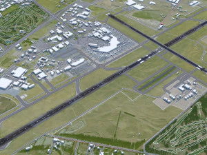 Christchurch Airport 10km 3D Model