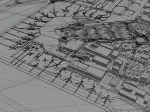Christchurch Airport 10km 3D Model