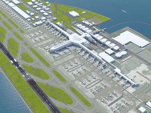 Chubu Centrair International Airport 10km 3D Model