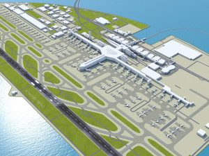 Chubu Centrair International Airport 10km 3D Model