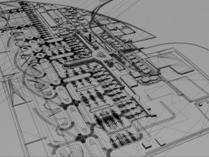 Chubu Centrair International Airport 10km 3D Model