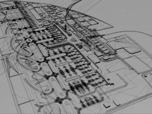Chubu Centrair International Airport 10km 3D Model
