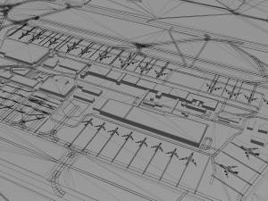 Cologne Bonn Airport 12km 3D Model
