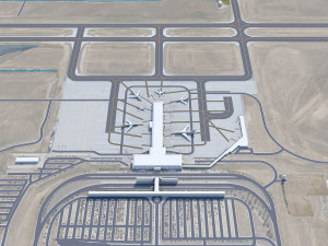 Colorado Springs Airport 12km 3D 모델