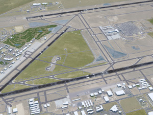 Colorado Springs Airport 12km 3D 모델
