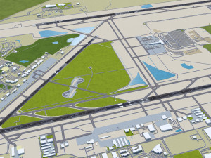 Colorado Springs Airport 12km 3D 모델