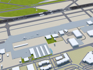 Colorado Springs Airport 12km 3D 모델