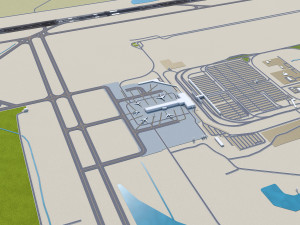Colorado Springs Airport 12km 3D 모델