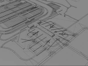 Colorado Springs Airport 12km 3D 모델