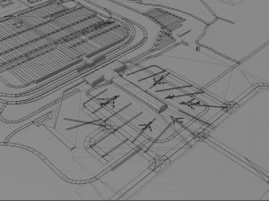 Colorado Springs Airport 12km 3D Model