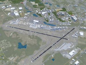 Columbia Metropolitan Airport 10km Modèle 3D