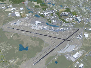 Columbia Metropolitan Airport 10km 3D Model