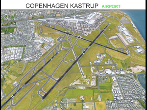 Aeroporto Kastrup de Copenhague 15 km Modelo 3D