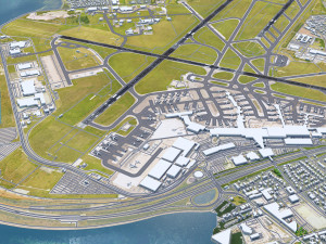 Copenhagen Kastrup Airport 15km Modèle 3D