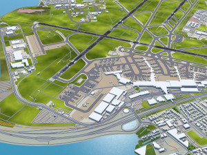 Copenhagen Kastrup Airport 15km Modèle 3D